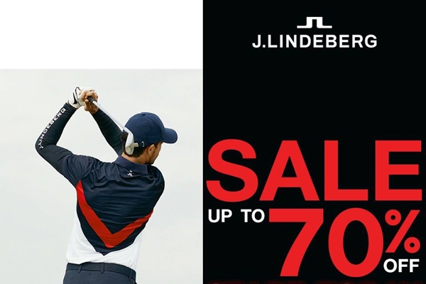 J.Lindeberg Thailand Season Closeout Sale up to 70% off