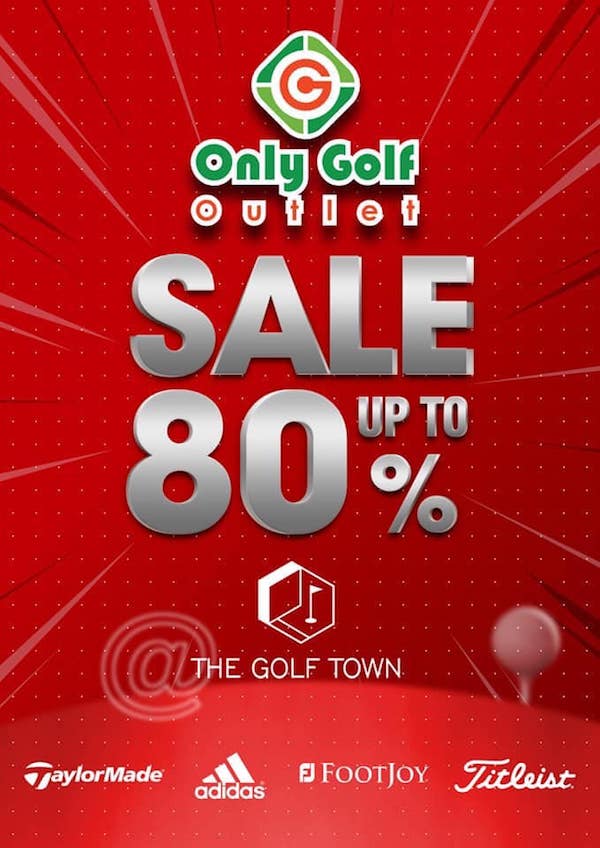 Only Golf Outlet ยกขบวนสินค้า TaylorMade ลดสูงสุด 80%