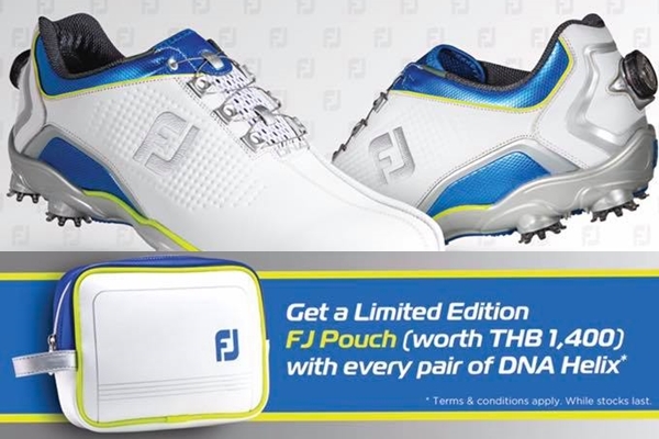 ซื้อรองเท้ากอล์ฟ FootJoy D.N.A. Helix New Style รับฟรี FJ Pouch limited edition