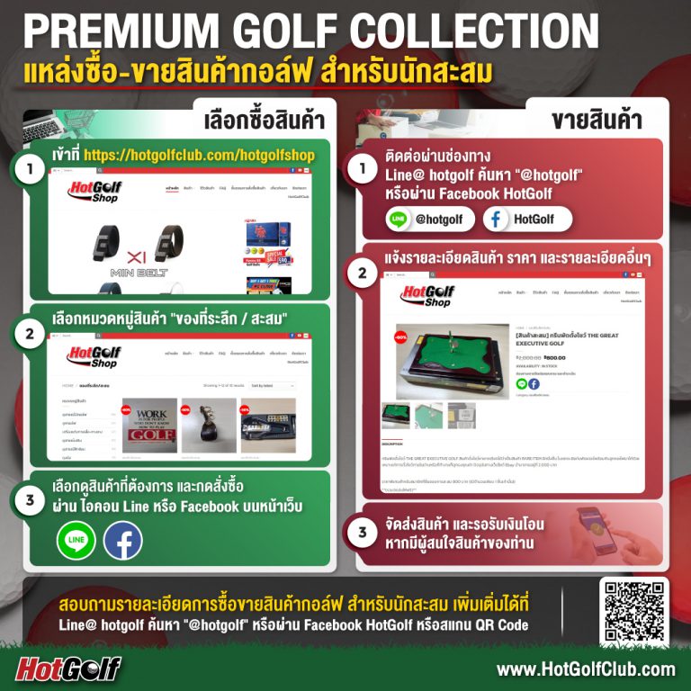 PREMIUM GOLF COLLECTION แหล่งซื้อ-ขายสินค้ากอล์ฟ สำหรับนักสะสม